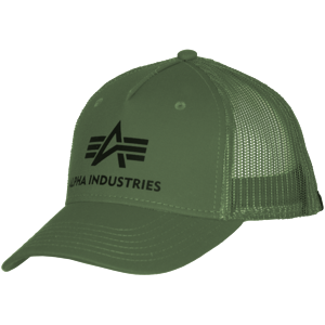 Alpha Industries Čepice  Baseball Basic Trucker Cap zelená tmavě