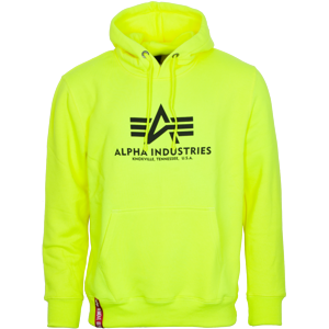 Alpha Industries Mikina  Basic Hoody neon yellow S