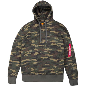 Alpha Industries Mikina  X-Fit Hoody woodland 65 S