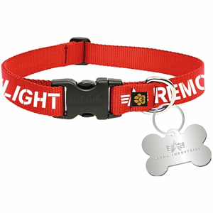 Alpha Industries Obojek  RBF Dog-Tag Collar RBF red L