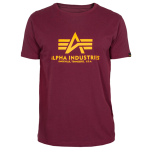 Alpha Industries Tričko  Basic T-Shirt bordové 5XL