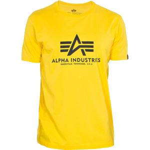 Alpha Industries Tričko  Basic T-Shirt empire yellow 4XL