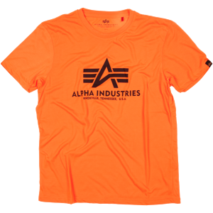 Alpha Industries Tričko  Basic T-Shirt neon orange XS