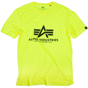 Alpha Industries Tričko  Basic T-Shirt neon yellow XS