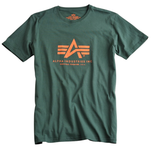 Alpha Industries Tričko  Basic T-Shirt petrolejové XS