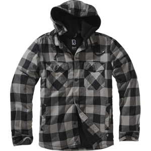 Brandit Bunda Lumberjacket Hooded černá | antracitová 3XL