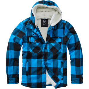 Brandit Bunda Lumberjacket Hooded černá | modrá 6XL