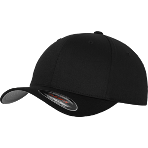 Brandit Čepice Baseball Cap Flexfit Wooly Combed černá | šedá S/M