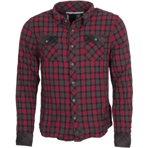 Brandit Košile Check Shirt Duncan 1/1 červená | hnědá 4XL