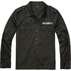 Brandit Košile Security US Shirt Long Sleeve černá 5XL