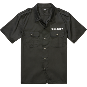 Brandit Košile Security US Shirt Short Sleeve černá 5XL