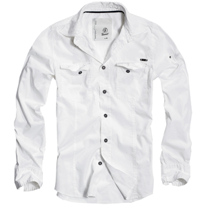 Brandit Košile SlimFit Shirt bílá 3XL