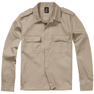 Brandit Košile US Hemd 1/1 béžová XL