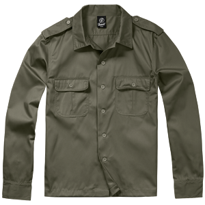 Brandit Košile US Hemd 1/1 olivová XL