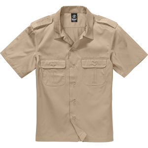 Brandit Košile US Hemd 1/2 béžová S