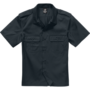 Brandit Košile US Hemd 1/2 černá 3XL