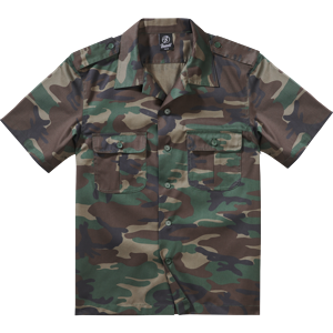 Brandit Košile US Hemd 1/2 woodland M