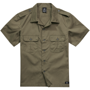 Brandit Košile US Shirt Ripstop 1/2 Arm olivová 4XL