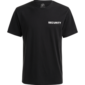 Brandit Tričko SECURITY s nápisem černá | bílá 4XL