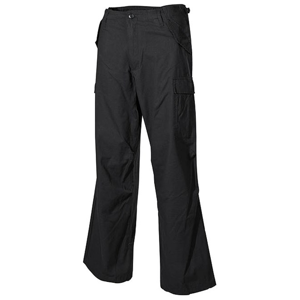 Kalhoty M65 RipStop-Washed černá opraná XS