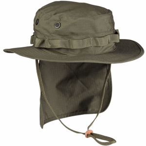 Klobouk Boonie Hat s krytím týla olivový XXL