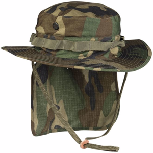Klobouk Boonie Boonie Hat s krytím týla woodland XL