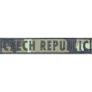 Nášivka: CZECH REPUBLIC [jmenovka] vz. 95 zelený