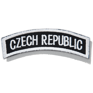 Nášivka: CZECH REPUBLIC [oblouková] [ssz] černá | bílá
