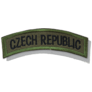 Nášivka: CZECH REPUBLIC [oblouková] [ssz] olivová | černá