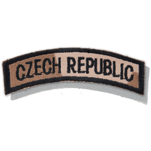 Nášivka: CZECH REPUBLIC [oblouková] [ssz] vz. 95 béžový | černá