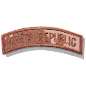 Nášivka: CZECH REPUBLIC [oblouková] [ssz] vz. 95 béžový | hnědá