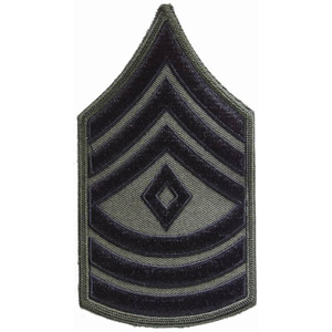 Nášivka: Hodnost US ARMY rukávová First Sergeant olivová | černá