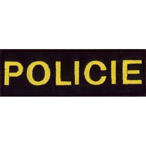 Nášivka: POLICIE [malá] [ssz] černá | žlutá