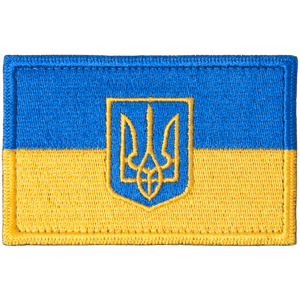 Nášivka: Vlajka Ukrajina se znakem [ssz]