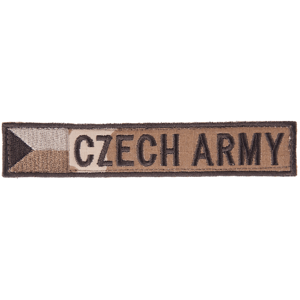 Nášivka:CZECH ARMY - jmenovka s vlajkou vz. 95 béžový | bojová