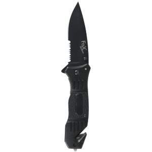 Nůž zavírací s řezacím a úderným nástrojem 45861 černý