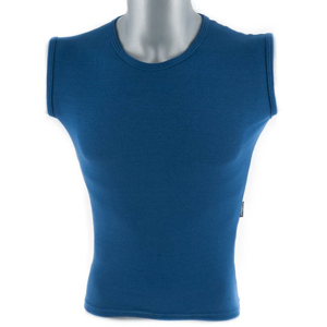 Prádlo CoolMax - triko bez rukávů modré XS