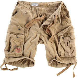Surplus Kalhoty krátké Airborne Vintage Shorts béžové M