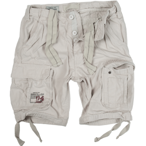 Surplus Kalhoty krátké Airborne Vintage Shorts bílá opraná 6XL