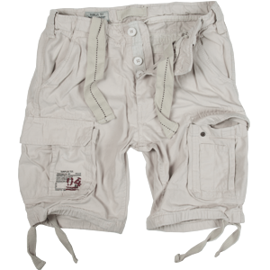 Surplus Kalhoty krátké Airborne Vintage Shorts bílá opraná L