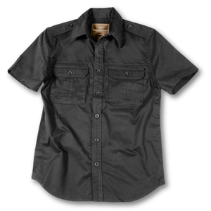 Surplus Košile Plain Summer Shirt krátký rukáv černá S