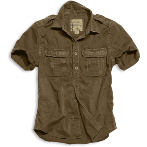 Surplus Košile Raw Vintage Shirt 1/2 hnědá L