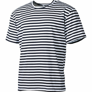Tričko námořnické letní s kr.rukávem MFH modro | bílé 5XL