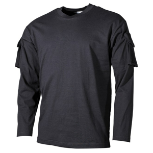 Tričko US T-Shirt s kapsami na rukávech 1/1 černé 3XL